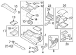 Ford Center Console Latch Diagram - KC3Z-2506072-BB