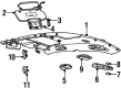 Lincoln Continental Sun Visor Diagram - YF3Z5404105AAB
