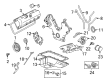 Ford Crown Victoria Timing Cover Diagram - 6W7Z-6019-AA