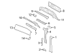 Ford Transit-250 Weather Strip Diagram - EK4Z-61101C36-A