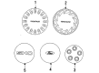 Ford Taurus Wheel Cover Diagram - F4DZ-1130-C