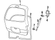 Ford Windstar Liftgate Lift Support Diagram - XF2Z-16406A11-AA