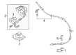 Ford Fusion Automatic Transmission Shift Levers Diagram - HG9Z-7P155-D