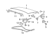 Ford Trunk Lid Latch Diagram - 7W7Z-5443200-A