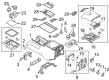 Ford Center Console Base Diagram - BC3Z-28045E24-AB