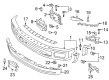 Ford F-250 Super Duty Bumper Diagram - HC3Z-17757-FPTM