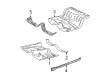 Lincoln Town Car Floor Pan Diagram - 4W1Z-5411135-BA
