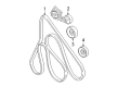 Mercury Mountaineer Serpentine Belt Diagram - 4L2Z-8620-A