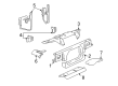 Lincoln Town Car Air Deflector Diagram - 6W1Z-8327-C
