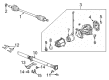 Ford Taurus X Axle Shaft Diagram - 8G1Z-4K139-A