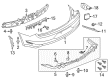 Ford Mustang Bumper Cover Diagram - JR3Z-17K835-APTM