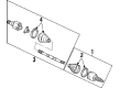 Ford Taurus CV Boot Diagram - F6DZ3A331AA