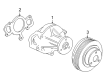 Ford Water Pump Pulley Diagram - XW4Z-8509-AA