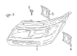 Lincoln Corsair Headlight Diagram - LJ7Z-13008-M