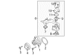 Ford Explorer Water Pump Pulley Diagram - XL3Z-8509-A