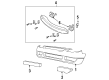 Ford Escort Bumper Cover Diagram - 3S4Z-17757-AA