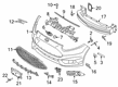 Ford Bumper Cover Diagram - D2BZ-17757-BB