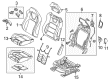 Ford Mustang Seat Covers Diagram - FR3Z-6362900-GA