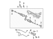 Ford Explorer Rack and Pinion Boot Diagram - 5L2Z-3K661-AA