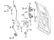 Ford F-350 Super Duty Interior Door Handle Diagram - FL3Z-1822601-AH