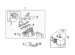 Mercury Milan Air Filter Box Diagram - 6E5Z-9600-FA