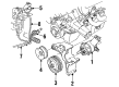 Ford Thunderbird Timing Belt Idler Pulley Diagram - F65Z-8678-AAA