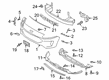Ford Escape Bumper Cover Diagram - LJ6Z-17D957-AAPTM