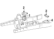 Mercury Mountaineer Engine Mount Torque Strut Diagram - F87Z-6068-DA
