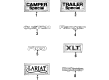 Ford F-250 Emblem Diagram - E7TZ-16098-B