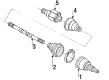Ford Taurus Axle Shaft Diagram - E8OY-3B413-B