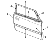 Ford Mustang Door Seal Diagram - F3ZZ-6120708-A