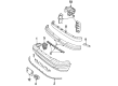 Mercury Capri Bumper Cover Diagram - E9JY17D957A