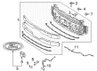 Ford F-250 Super Duty Grille Diagram - HC3Z-8200-CC
