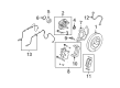 Ford Edge Brake Rotor Diagram - 7U2Z-1V125-E
