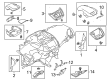 Ford Escape Dash Panel Vent Portion Covers Diagram - CJ5Z-18842-BB
