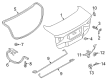 Ford Fusion Trunk Lid Latch Diagram - DS7Z-5443200-B