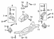 Ford Mustang Engine Mount Bracket Diagram - JR3Z-7E373-A