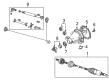 Ford Driveshaft Yokes Diagram - XW4Z-4782-AB