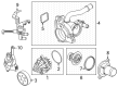 Ford Escape Heater Control Valve Diagram - LX6Z-8C605-A