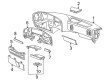 Ford E-350 Econoline Club Wagon Dash Panel Vent Portion Covers Diagram - F4UZ15044D70B