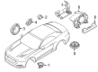 Ford Mustang Car Speakers Diagram - GR3Z-18808-P