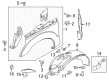 Ford F-250 Super Duty Fender Diagram - BC3Z-16006-A