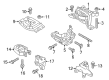 Ford Escape Engine Mount Bracket Diagram - BV6Z-6E042-C