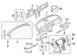 Ford Five Hundred Dash Panel Vent Portion Covers Diagram - 8A8Z-7404459-AB