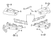 Ford Transit-250 Exhaust Manifold Diagram - JL3Z-9431-B
