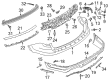 Ford Police Interceptor Utility Bumper Diagram - BB5Z-17906-A