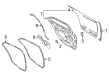 Lincoln Continental Weather Strip Diagram - GD9Z-5428124-B