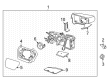 Ford F-150 Lightning Car Mirror Diagram - ML3Z-17683-TA