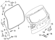 Ford C-Max Liftgate Lift Support Diagram - AM5Z-58406A10-A