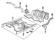 Lincoln Town Car Floor Pan Diagram - YW1Z-5411160-AA